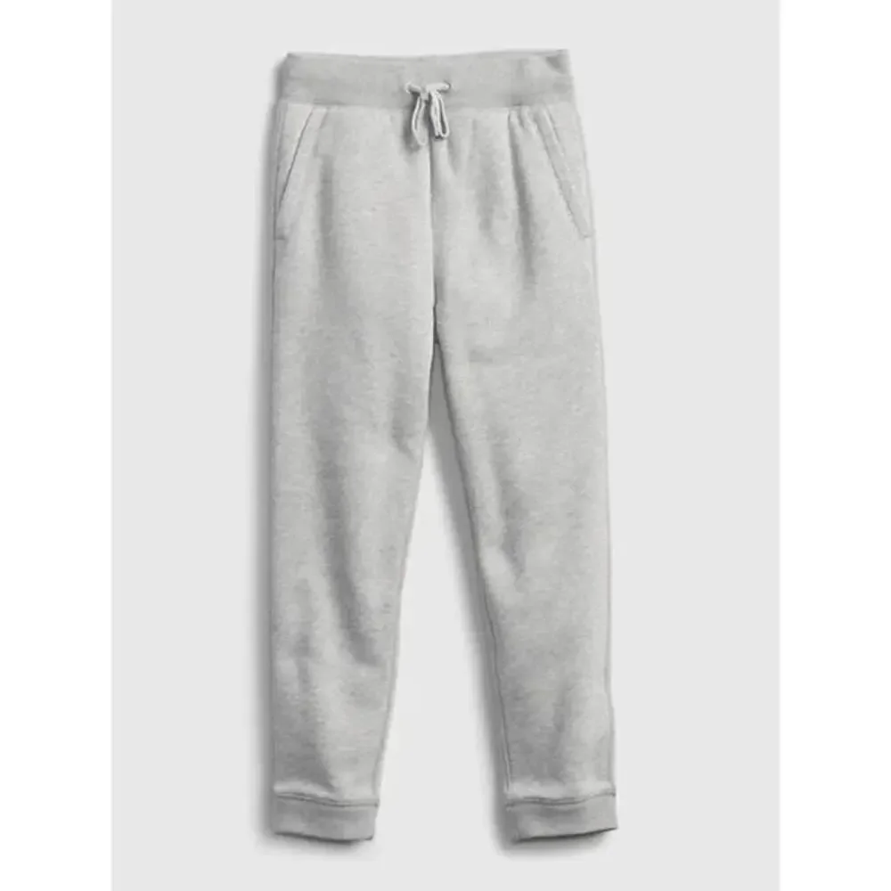 NWT Lot of‎ 2 Gap Kids Sherpa Lined Joggers | Gray | SZ 6-7
